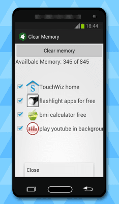 Screenshot of the application clean memory - #2