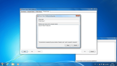 Screenshot of the application RSend - #1