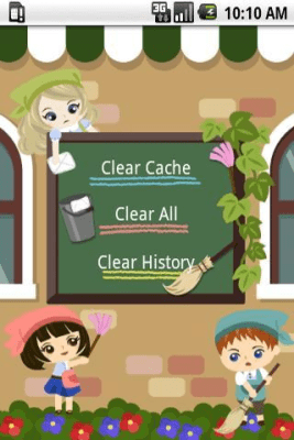 Screenshot of the application Clearing history and cache - #3