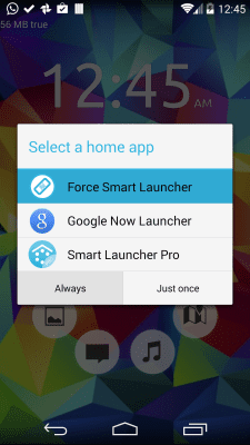Screenshot of the application Default choice fixer for Smart Launcher - #2