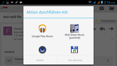 Screenshot of the application Midi Sheet Music (patched) - #4