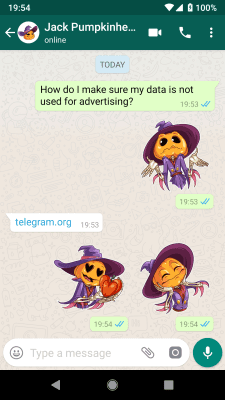 Screenshot of the application Stickers for WA - Halloween - #2