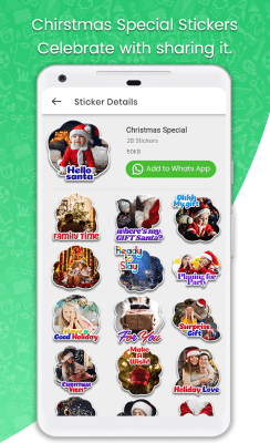 Screenshot of the application Stickers forWhatsApp - Sticker Maker - #1