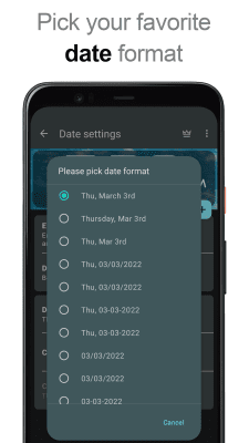 Screenshot of the application DIGI Clock widget - #7