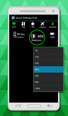 Screenshot of the application Quick settings for free - #2