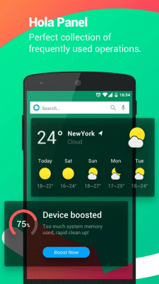 Screenshot of the application Hola Launcher - #2