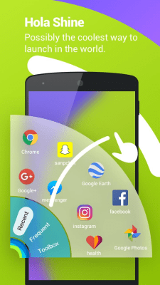 Screenshot of the application Hola Launcher - #6