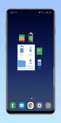 Screenshot of the application Battery Widget - #2