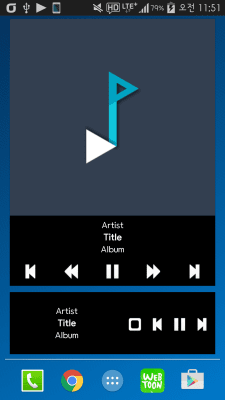 Screenshot of the application Plug In Music Widget - #2