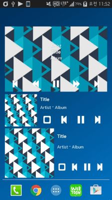 Screenshot of the application Plug In Music Widget - #3