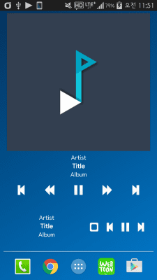 Screenshot of the application Plug In Music Widget - #4