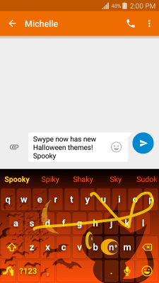 Screenshot of the application Swype Keyboard Trial - #1