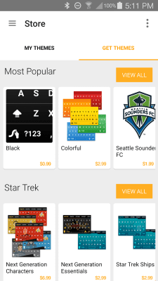 Screenshot of the application Swype Keyboard Trial - #4
