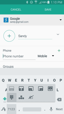 Screenshot of the application Swype Keyboard Trial - #5
