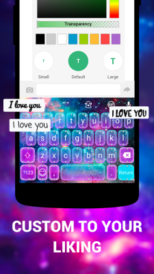 Screenshot of the application Emoji Keyboard - Emoticons(KK) - #1