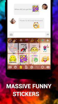Screenshot of the application Emoji Keyboard - Emoticons(KK) - #2