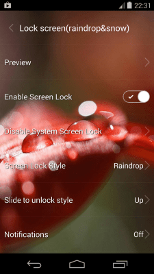 Screenshot of the application Lock screen(live wallpaper) - #1