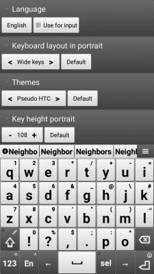 Screenshot of the application Jbak keyboard - #1