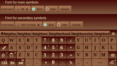 Screenshot of the application Jbak keyboard - #2