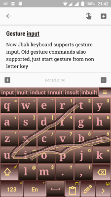 Screenshot of the application Jbak keyboard - #7