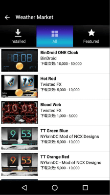 Screenshot of the application Fancy Widgets - #5