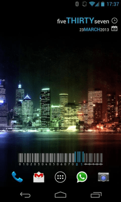 Screenshot of the application Minimalistic Text: Widgets - #3