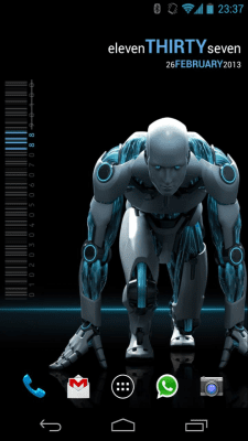 Screenshot of the application Minimalistic Text: Widgets - #6