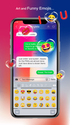 Screenshot of the application Emoji Keyboard - CrazyCorn - #7