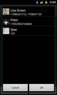 Screenshot of the application Missed calls - #7