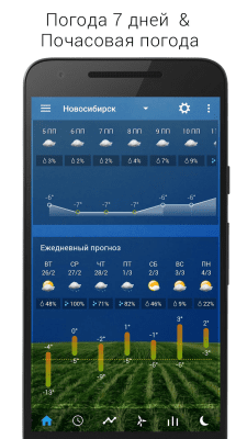 Screenshot of the application Digital clock & world weather - #3
