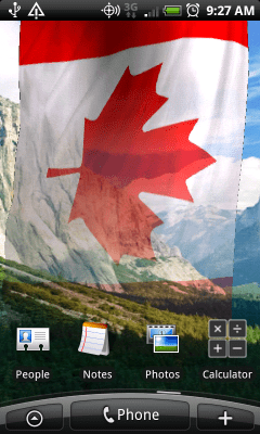 Screenshot of the application NA Flags Free Live Wallpaper - #4