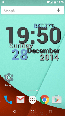 Screenshot of the application DIGI Clock Live Wallpaper - #1