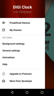 Screenshot of the application DIGI Clock Live Wallpaper - #6