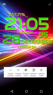 Screenshot of the application DIGI Clock Live Wallpaper - #8