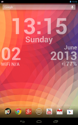 Screenshot of the application DIGI Clock Live Wallpaper - #9