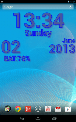 Screenshot of the application DIGI Clock Live Wallpaper - #12