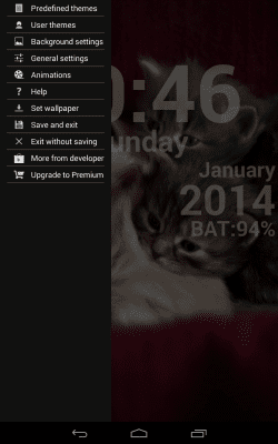 Screenshot of the application DIGI Clock Live Wallpaper - #13