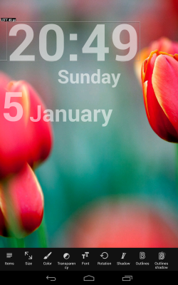 Screenshot of the application DIGI Clock Live Wallpaper - #14