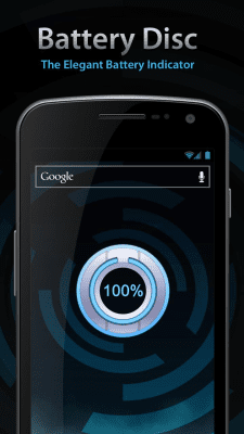 Screenshot of the application Beautiful Battery Disc White - #1