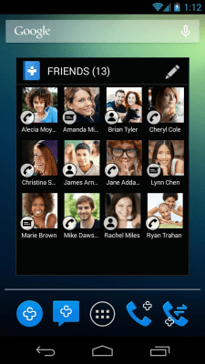 Screenshot of the application Contacts+ Widget - #3