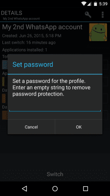 Screenshot of the application SwitchMe Multiple Accounts - #6