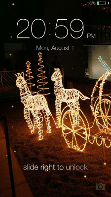 Screenshot of the application Fireflies lockscreen - #8