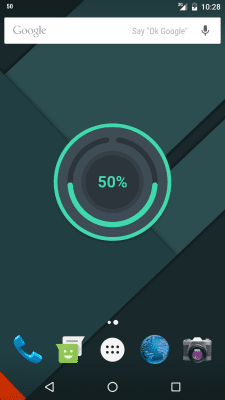 Screenshot of the application Beautiful Battery Disc - #1