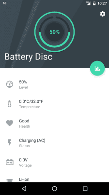 Screenshot of the application Beautiful Battery Disc - #2
