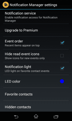 Screenshot of the application Notification Manager - #8