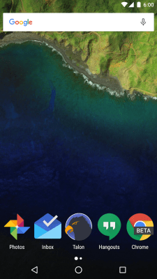 Screenshot of the application Blur - A Launcher Replacement - #1