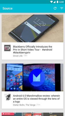 Screenshot of the application Blur - A Launcher Replacement - #3