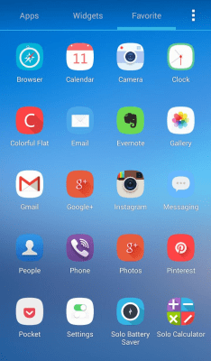 Screenshot of the application Flat Solo Launcher Theme - #6