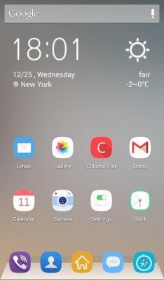 Screenshot of the application Flat Solo Launcher Theme - #7
