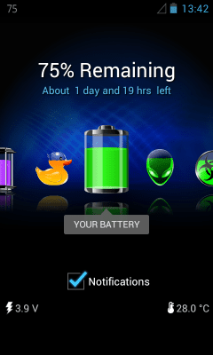 Screenshot of the application Customized Battery - #4